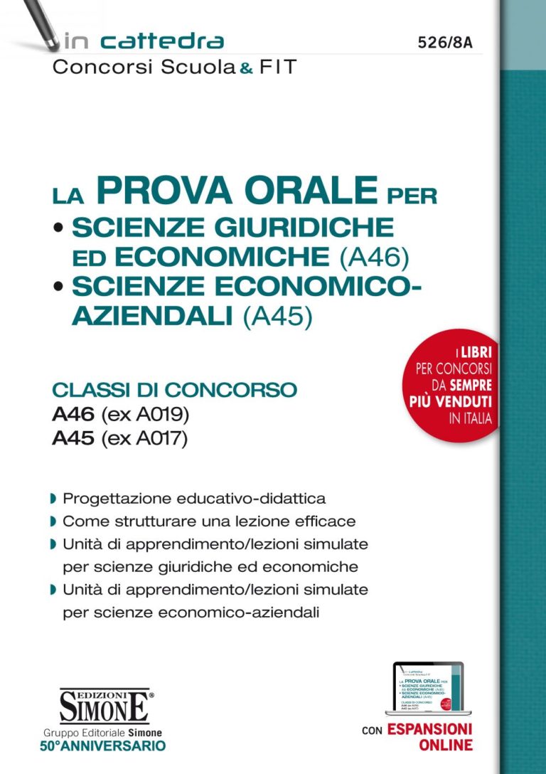 Concorso Ordinario Scuola A45 Scienze Economico Aziendali